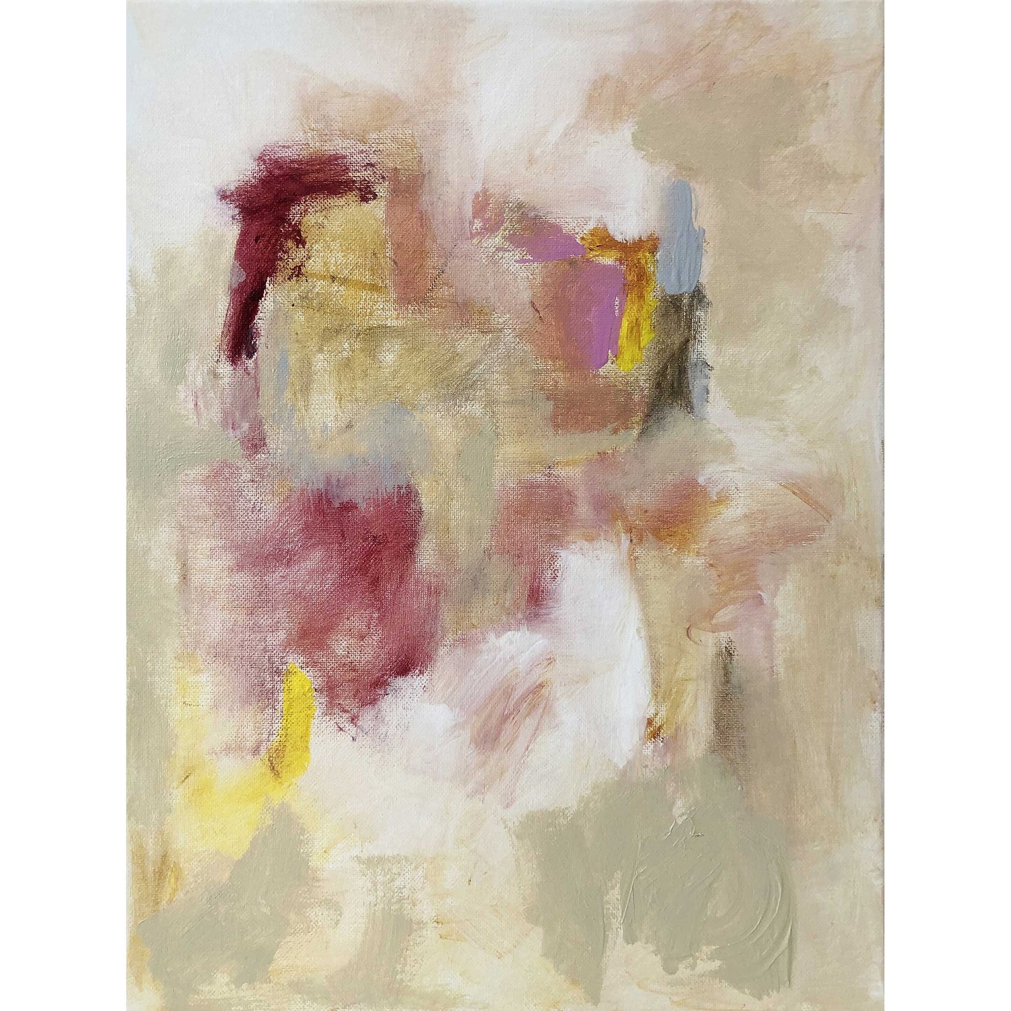 ACC-CO-002 "Connection" #2 (16x12) Original acrylic abstract painting by Chizu Omori Art