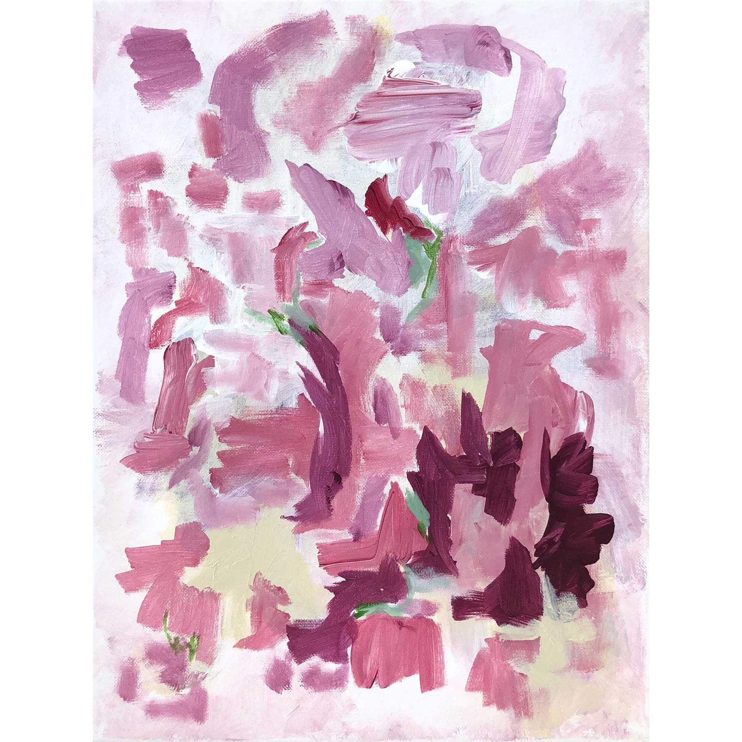 ACC-DW-002 "Dance in the Wind" #2 (16x12) original acrylic abstract painting by Chizu Omori Art