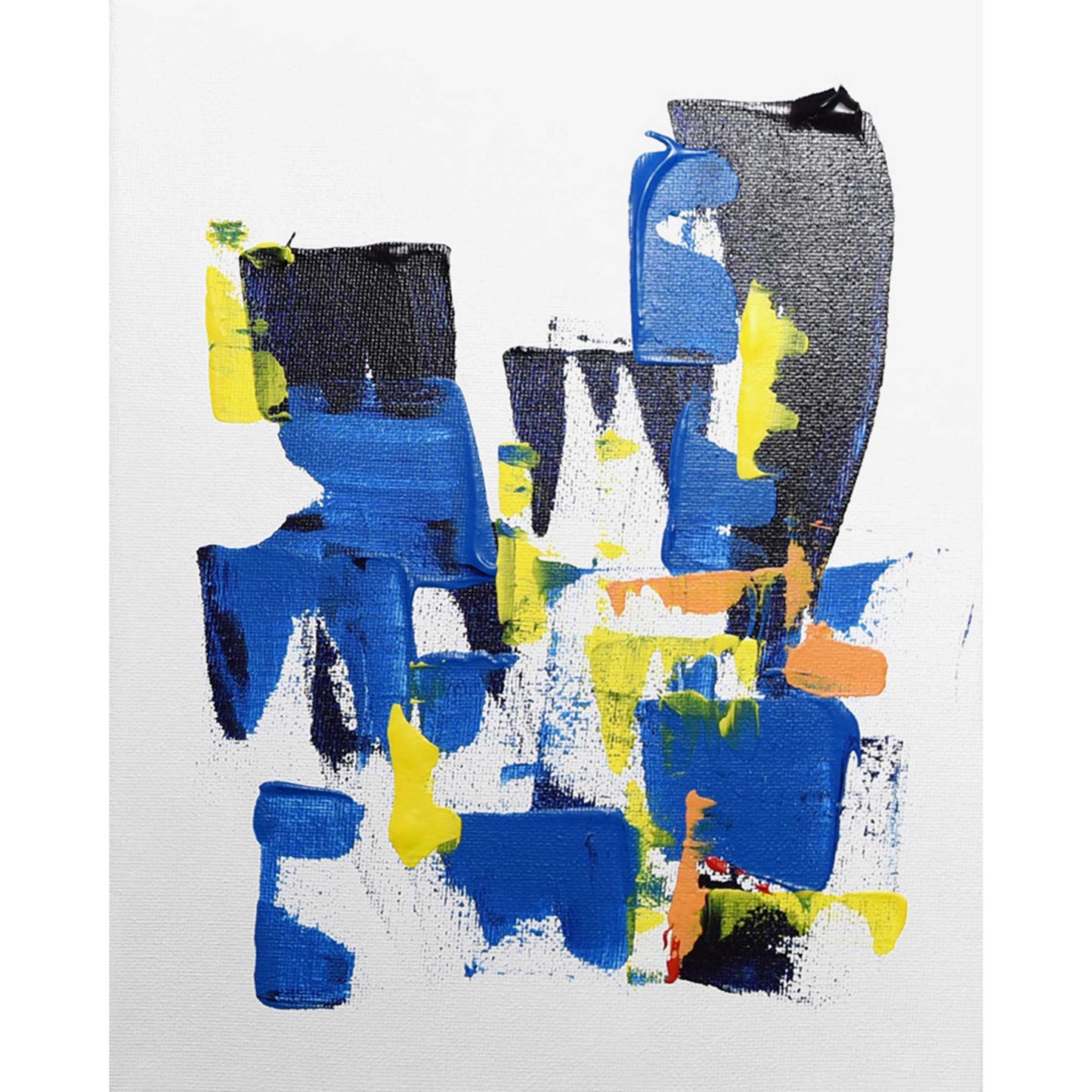 ACC-LP-001 "Leap" #1 (10x24 triptych panel-3 10x8) original acrylic abstract painting by Chizu Omori Art