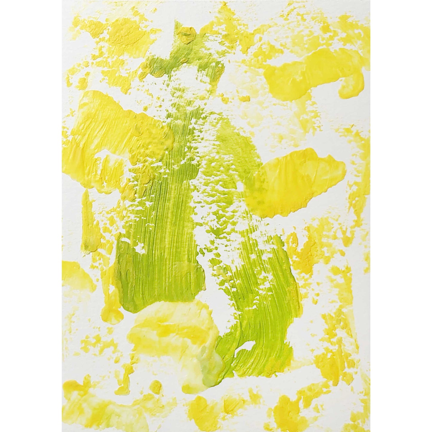 ENP-NB-033 "New Beginning" #33 (7x5) Original acrylic abstract painting by Chizu Omori Art