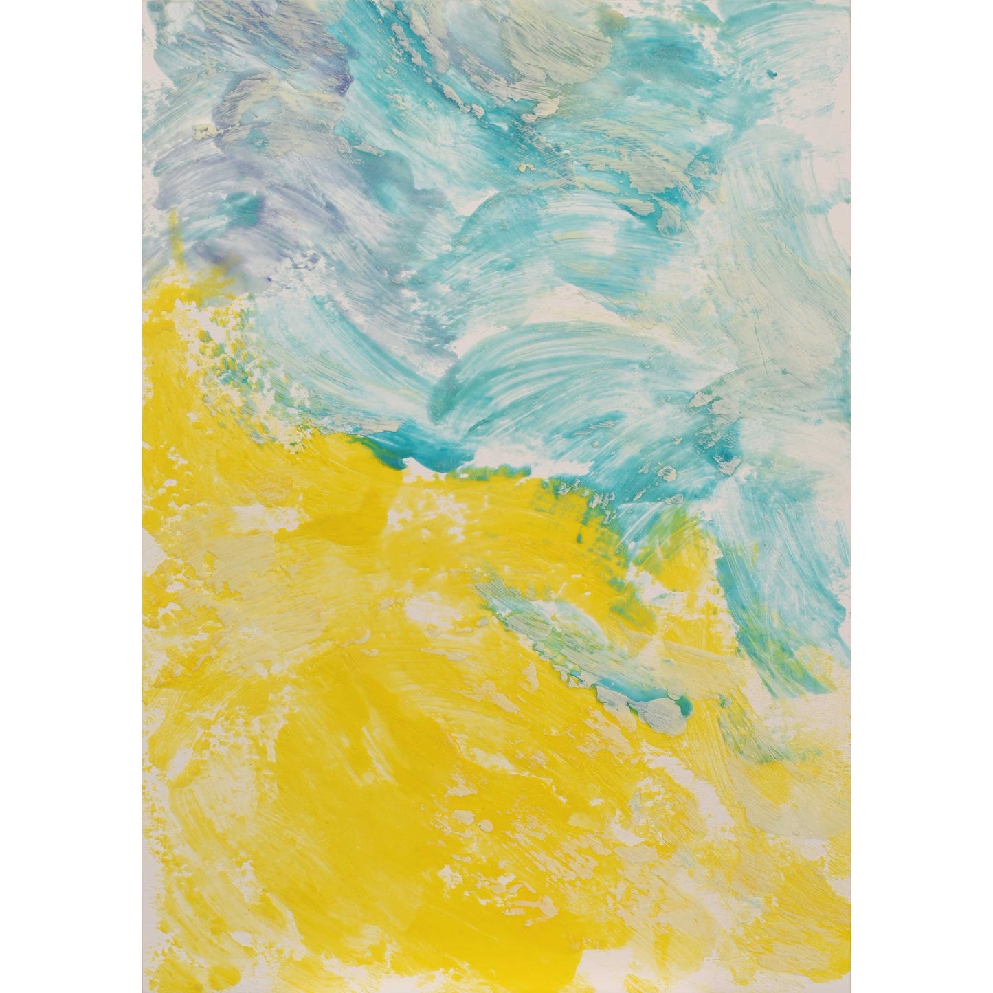 ENP-NB-057 "New Beginning" #57 (7x5) Original acrylic abstract painting by Chizu Omori Art