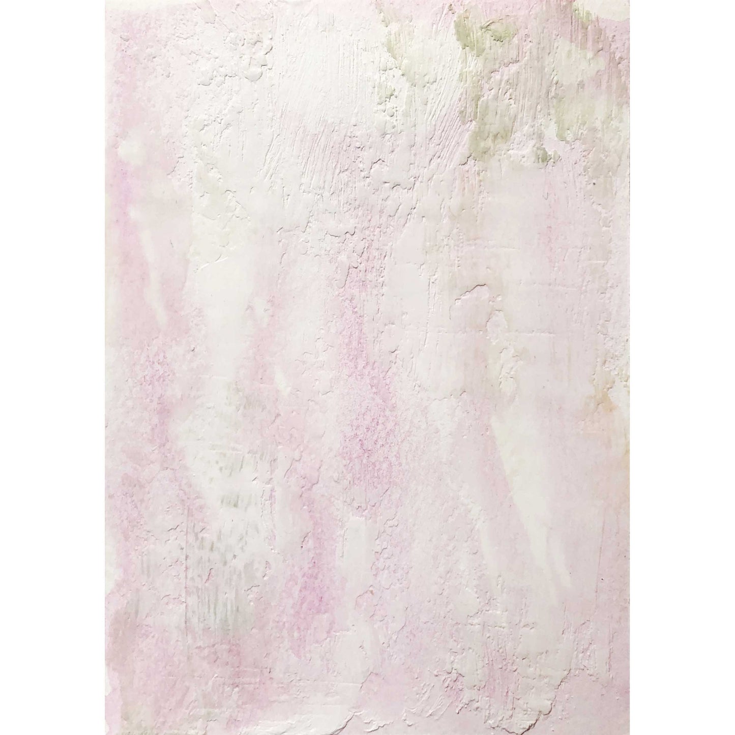 MMP-NB-105 "New Beginning" #105 (7x5) Original mixed media abstract painting by Chizu Omori Art