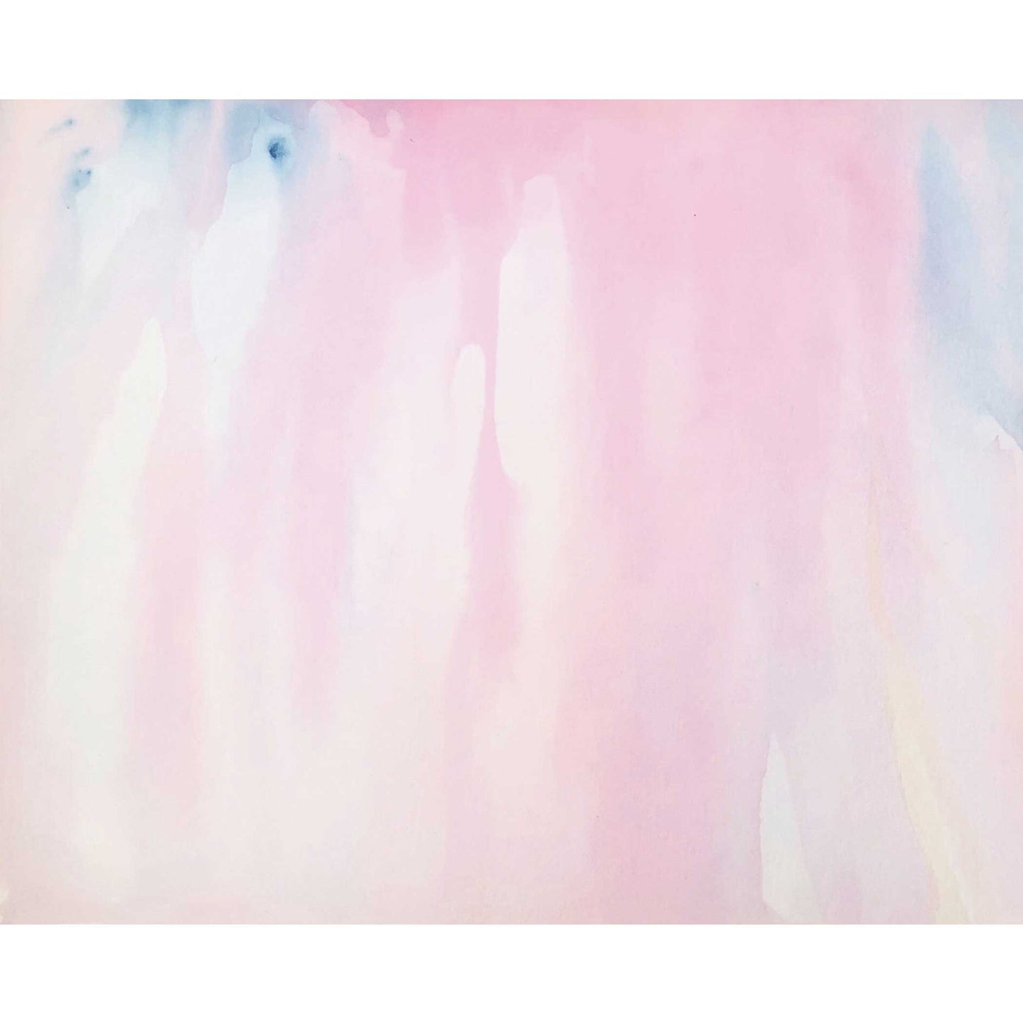 WCP-LV-004 "Love" #4 (5x7) Original encaustic watercolor painting by Chizu Omori Art