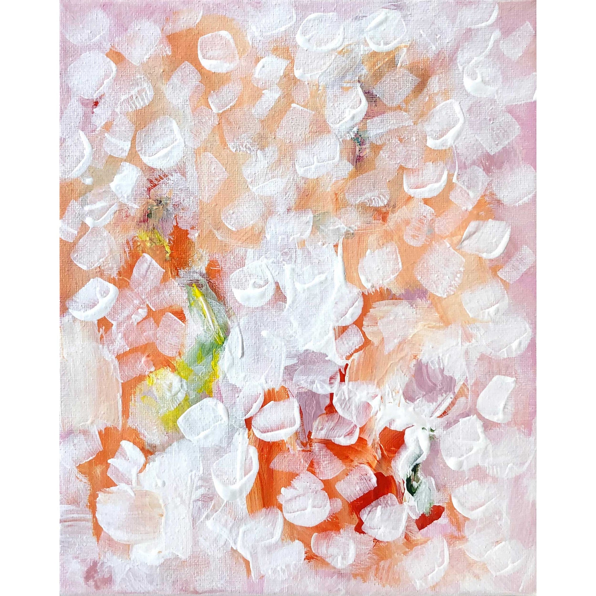 ACC-BL-007 "Bloom" #7 (10x8) original acrylic abstract painting by Chizu Omori Art