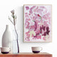 ACC-DW-002 "Dance in the Wind" #2 (16x12) framed original acrylic abstract painting by Chizu Omori Art