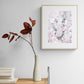 ACP-BL-009 "Bloom" #9 (12x9) Wood Frame original acrylic abstract painting by Chizu Omori Art