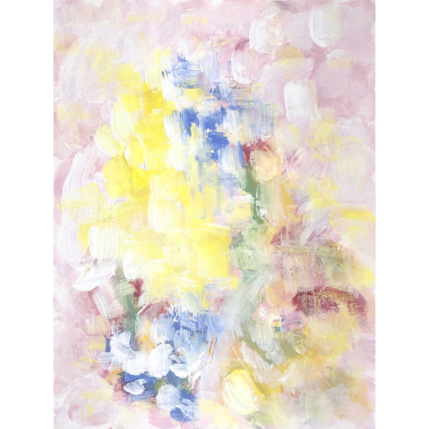 ACP-BL-010 "Bloom" #10 (12x9) Original acrylic abstract painting by Chizu Omori Art