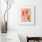 ACP-FL-016 "Flora" #16 (10x8) Wood Frame original acrylic abstract painting by Chizu Omori Art