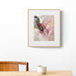 ACP-LV-070 "Love" #70 (10x8) Wood Frame original acrylic abstract painting by Chizu Omori Art