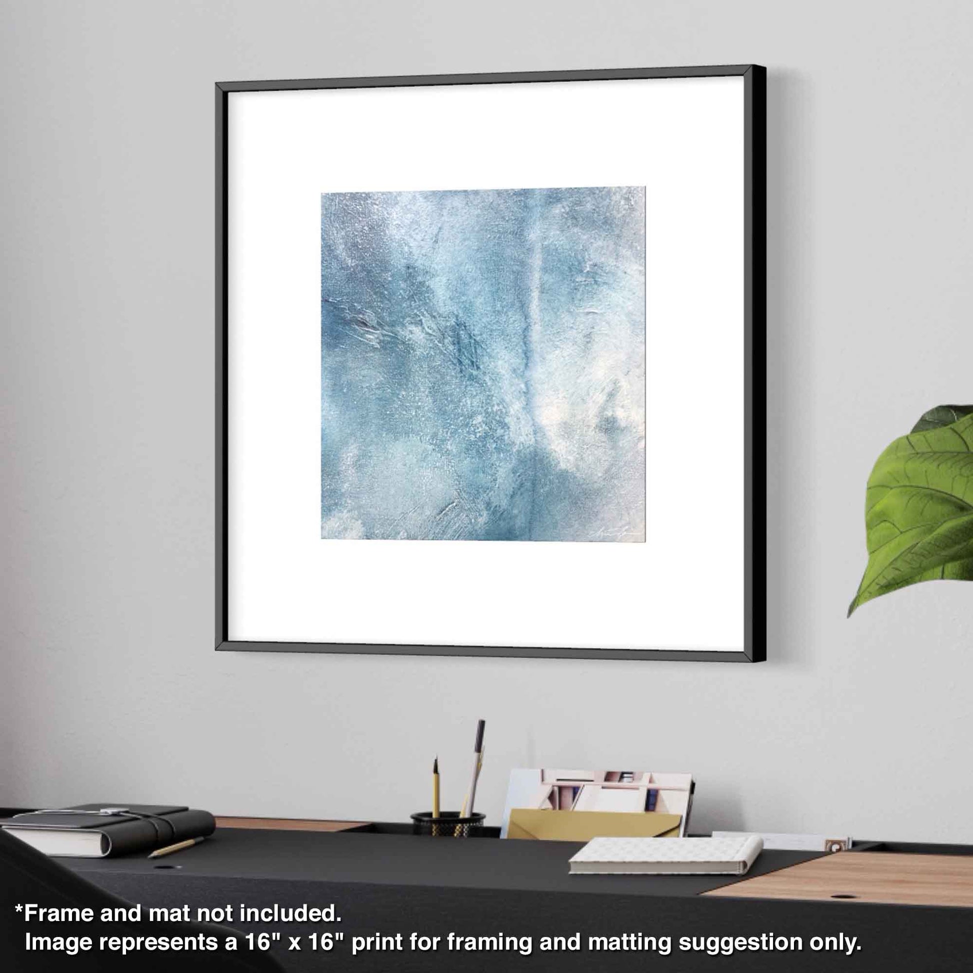 Chizu Omori Fine Art Prints on Paper Blue Earth Series #2 (framed-B)