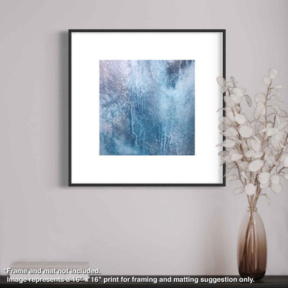 Chizu Omori Fine Art Prints on Paper Blue Earth Series #3 (framed-A)