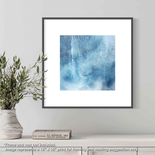 Chizu Omori Fine Art Prints on Paper Blue Earth Series #5 (framed-A)