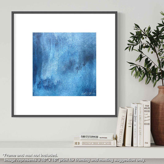Chizu Omori Fine Art Prints on Paper Blue Earth Series #8 (framed-A)