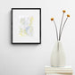 ENP-NB-005 "New Beginning" #5 (7x5) Black frame original acrylic abstract painting by Chizu Omori Art