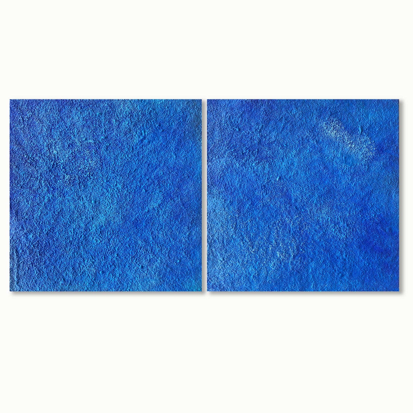 ENW-NB-008 "New Beginning" #8 (10x20x.875) Both Panels original encaustic abstract painting by Chizu Omori Art