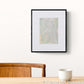 MMP-NB-118 "New Beginning" #118 (7x5) Black Frame original mixed media abstract painting by Chizu Omori Art