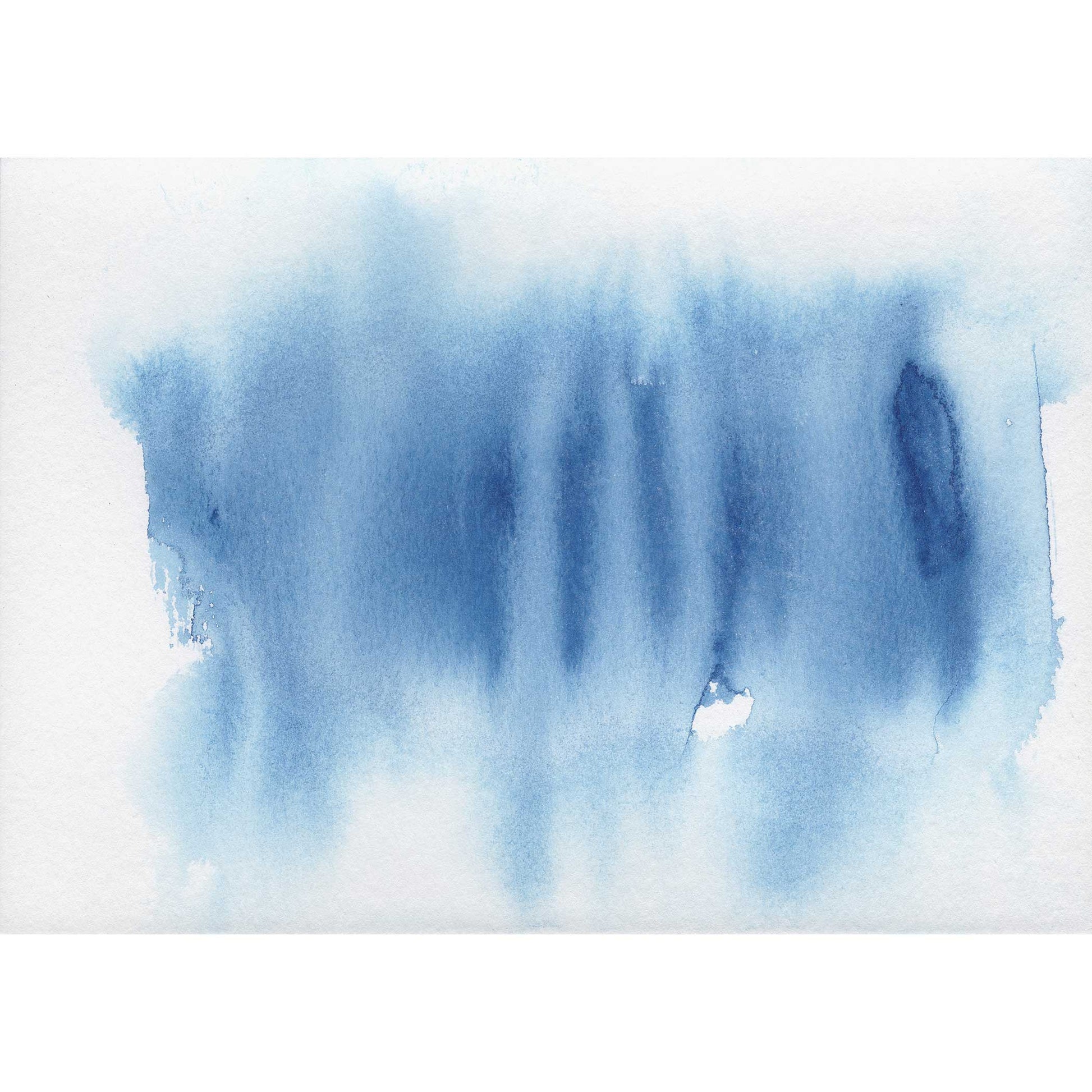 WCP-KU-183 "Kuu" #183 (5x7) Original encaustic watercolor painting by Chizu Omori Art